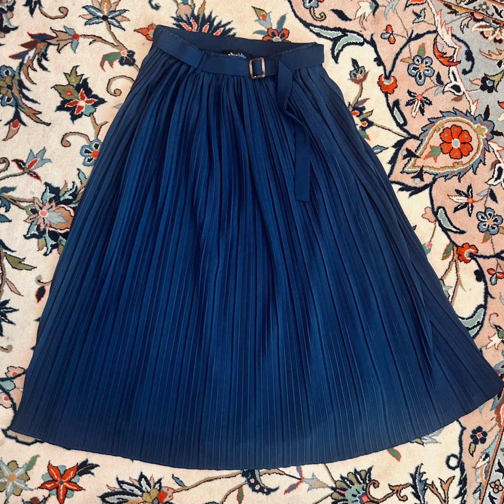 Alice Blue Deep Blue A-Line Skirt